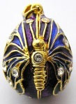 Buy Faberge-Style Egg Pendant "Ochinikov Butterfly" at GoldenCockerel.com