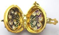 Buy Faberge-Style Egg Pendant "Ochinikov Butterfly" at GoldenCockerel.com