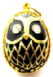 Buy Faberge-Style Egg Pendant "Owl" at GoldenCockerel.com
