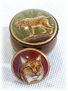 Buy Animalistic Boxed Button at GoldenCockerel.com