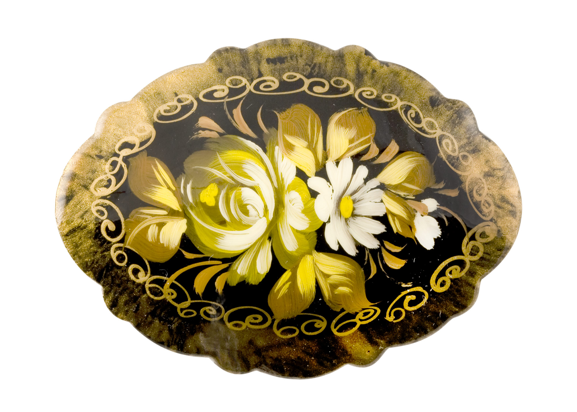 Buy Simple Floral Brooch at GoldenCockerel.com
