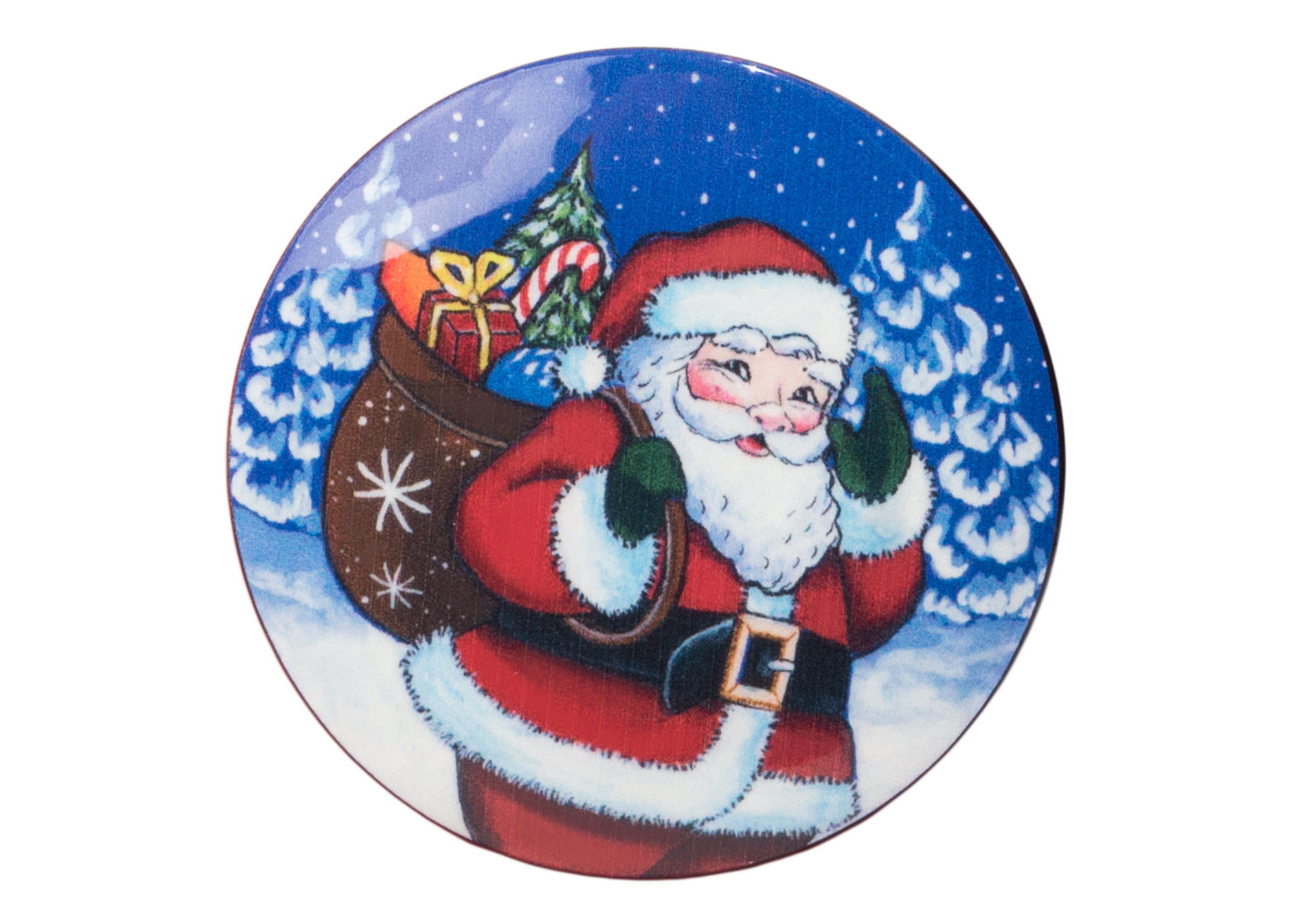 Buy Santa on the Way Brooch 2" at GoldenCockerel.com