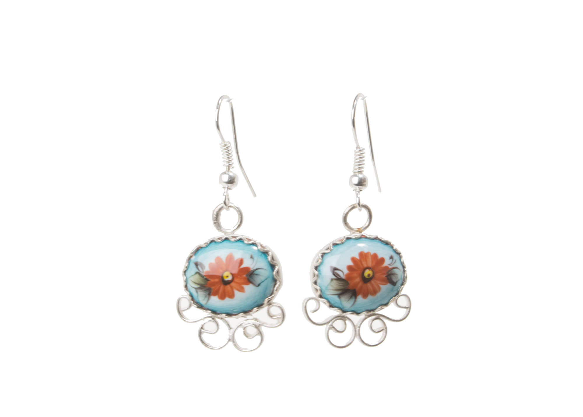 Buy Finift Turquoise Natasha Earrings at GoldenCockerel.com