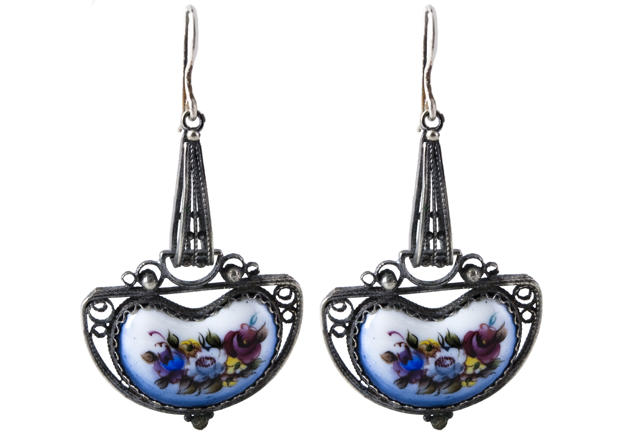 Buy Finift Mysterious Stranger Earrings at GoldenCockerel.com