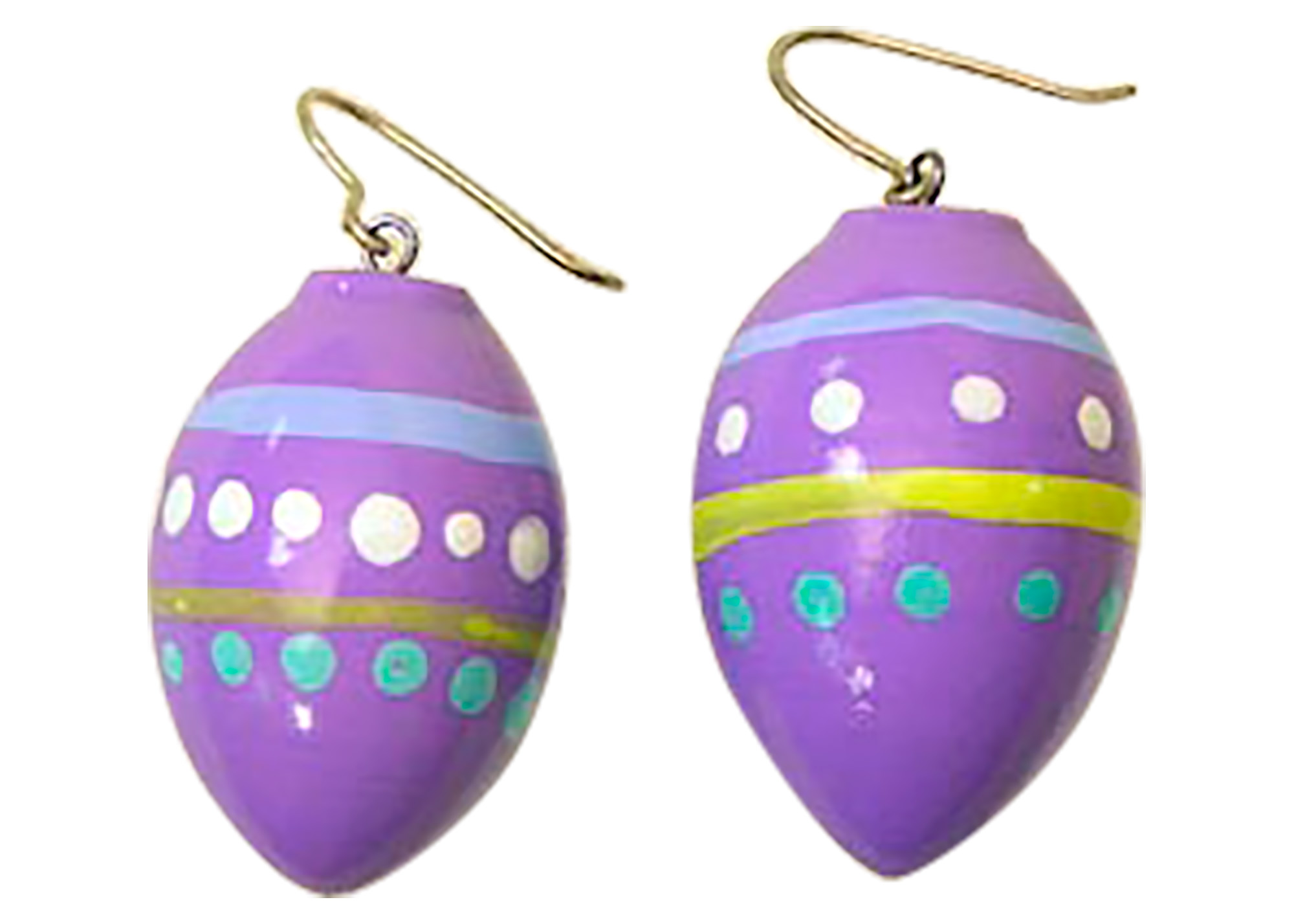 Easter Basket Earrings - Easter egg novelty jewelry