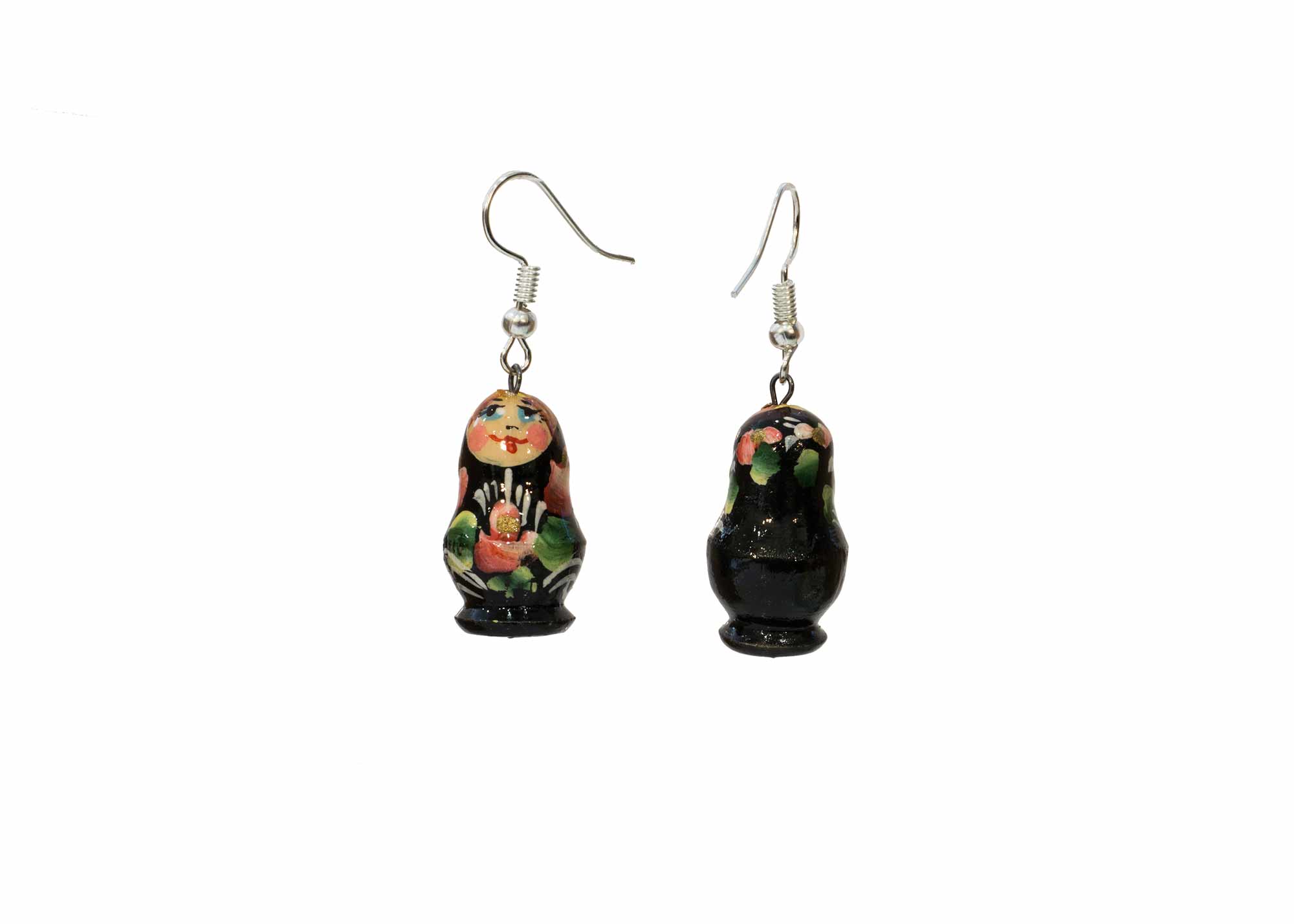 Buy Matryoshka Earrings .4"x.7" at GoldenCockerel.com