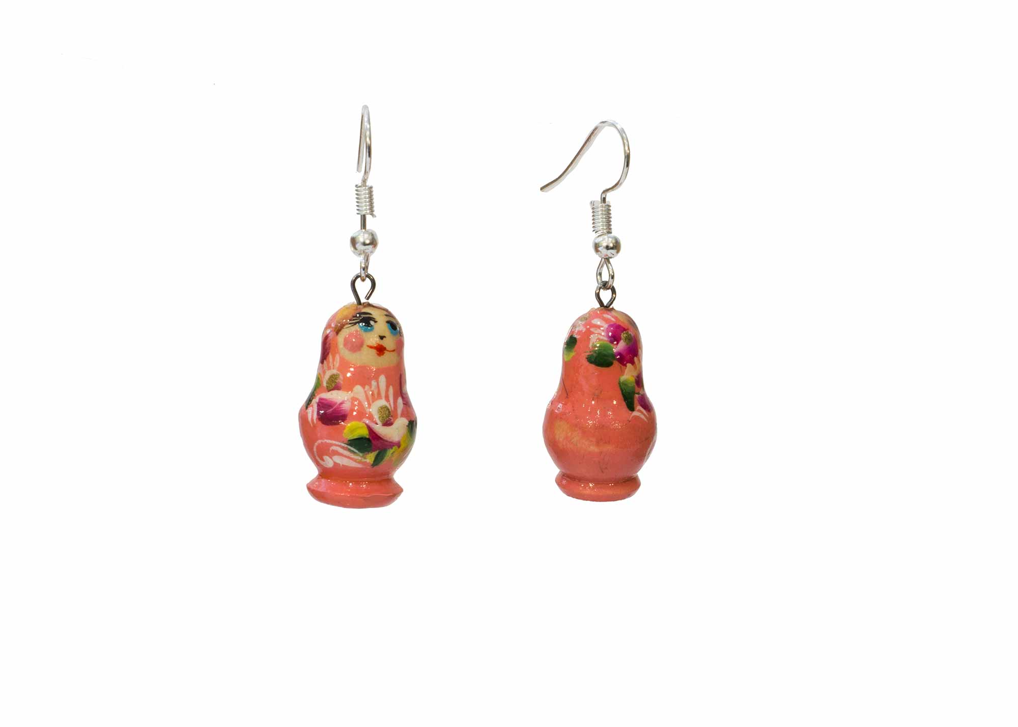 Buy Matryoshka Earrings .4"x.7" at GoldenCockerel.com