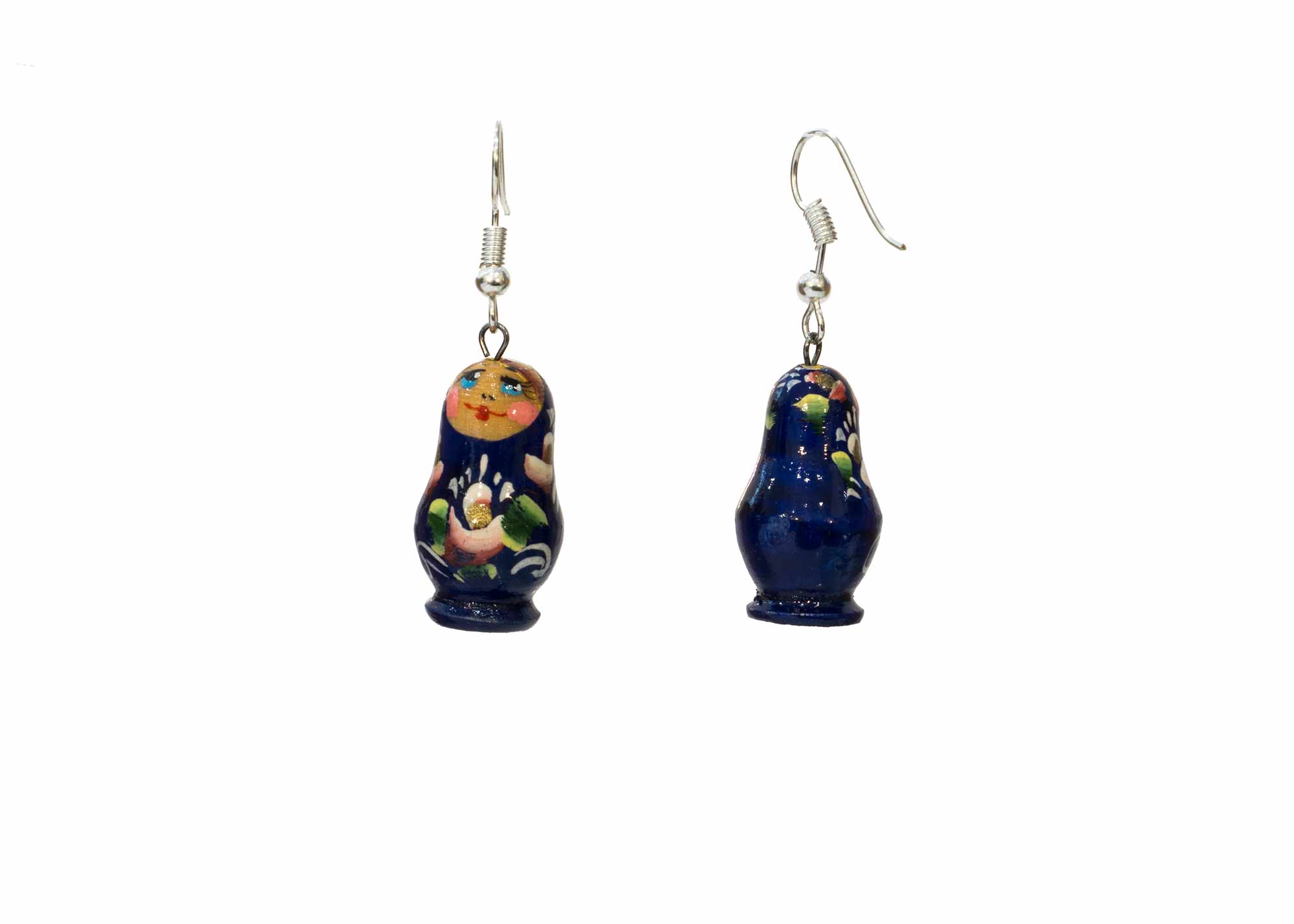 Buy Matryoshka Earrings .4"x.7" at GoldenCockerel.com