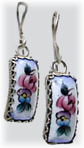 Buy Aromatnye Finift Earrings - Assorted Colors at GoldenCockerel.com