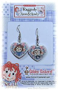 Buy RAGGEDY ANN & ANDY Earrings-WIRES at GoldenCockerel.com