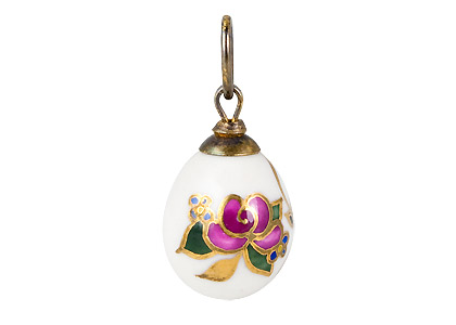 Buy Antique Roses Porcelain Pendant .65" at GoldenCockerel.com