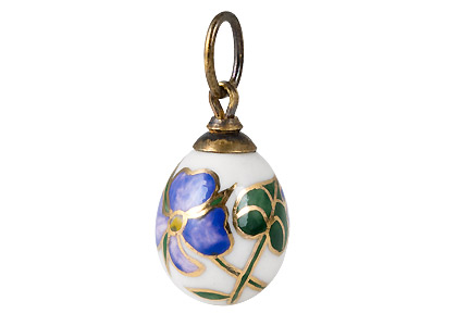 Buy Forest Violet Porcelain Pendant .65" at GoldenCockerel.com