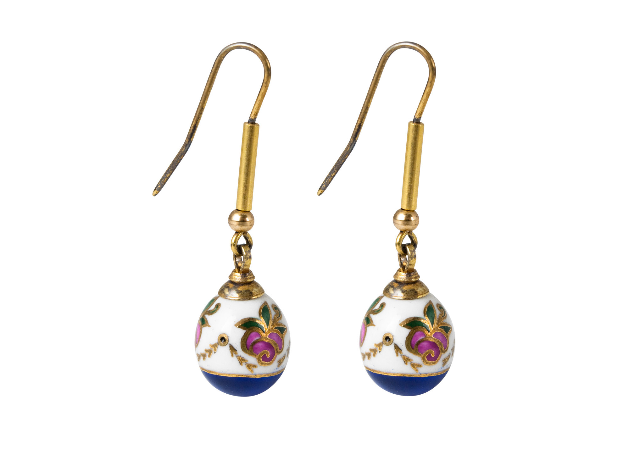 Buy Anastasia Porcelain Earrings at GoldenCockerel.com