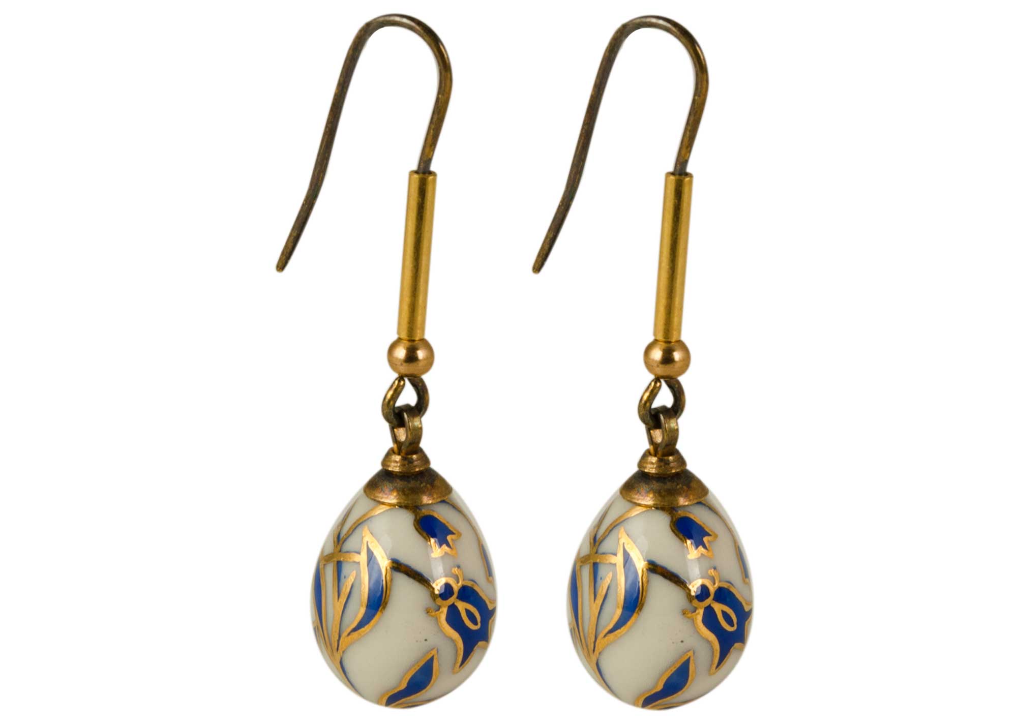 Buy Bluebells Porcelain Earrings at GoldenCockerel.com