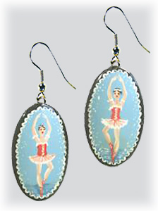 Buy Russian Ballet Earrings  at GoldenCockerel.com