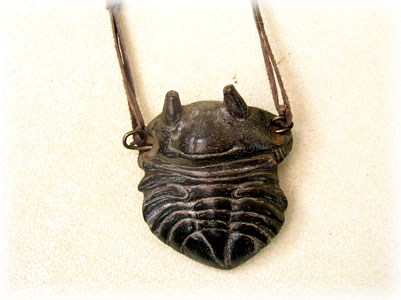 Buy Terra Cotta Pendant - Trilobite Fossil at GoldenCockerel.com