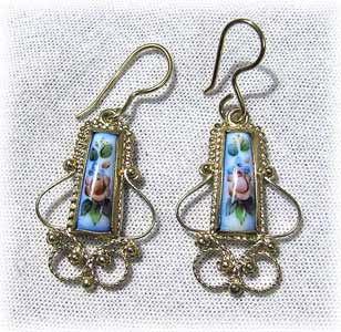 Buy Angelica Blue Earrings at GoldenCockerel.com