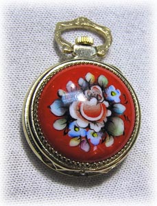 Buy Galina Pendant Watch Red at GoldenCockerel.com