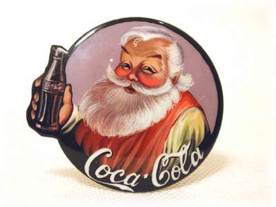 Buy Coca Cola Santa Pin at GoldenCockerel.com