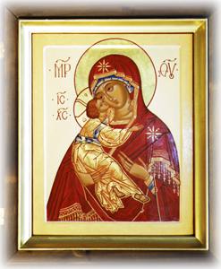 Buy Deluxe Framed Icon - Madonna at GoldenCockerel.com