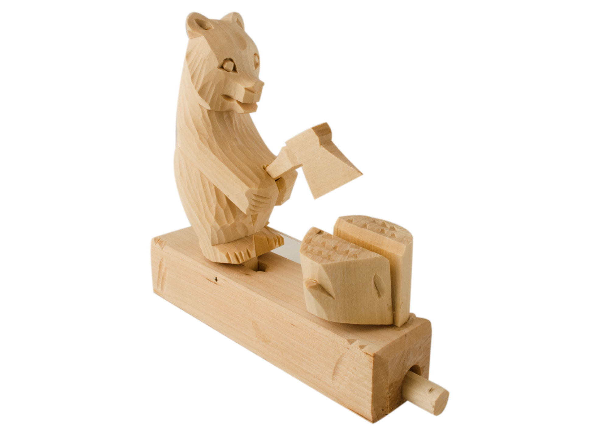 Buy Bear Splitting Wood Toy at GoldenCockerel.com