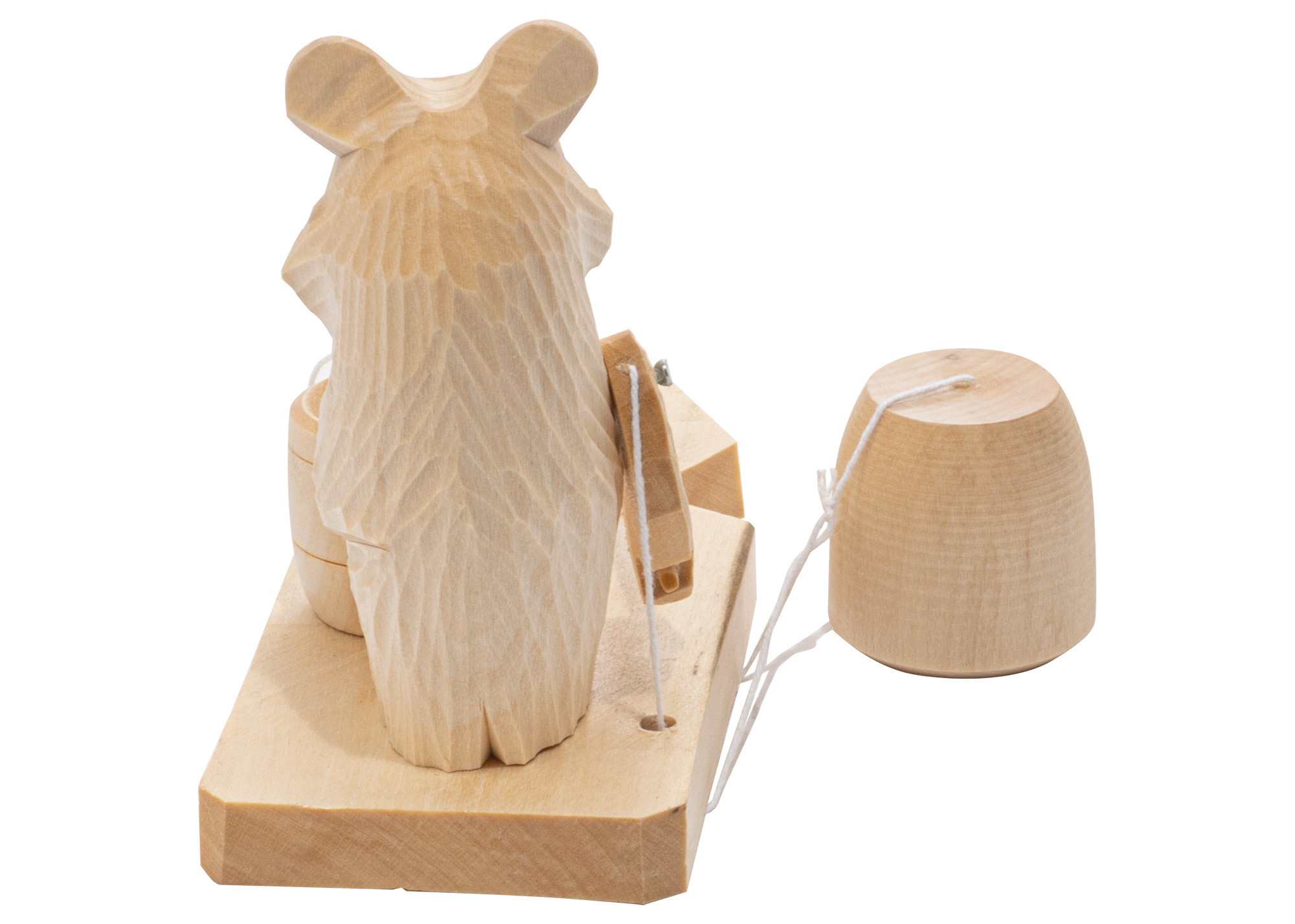Buy Fishing Bear Carved Toy at GoldenCockerel.com