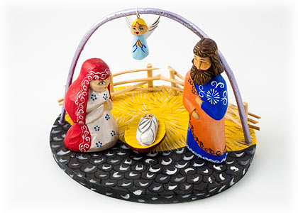 Buy Creche in Manger at GoldenCockerel.com