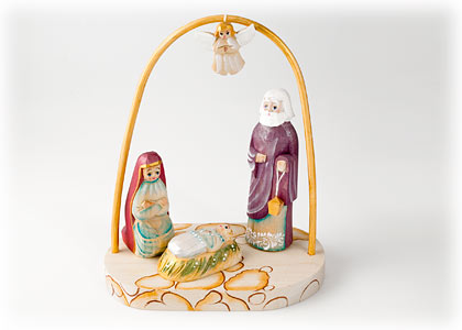 Buy Creche w/ Arch & Holy Family at GoldenCockerel.com