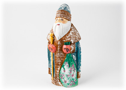 Buy Father Frost in Blue Coat Carving at GoldenCockerel.com