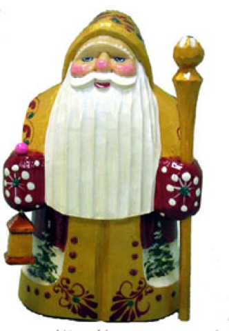 Buy Father Frost Carving w/ Lantern by Evdokimova at GoldenCockerel.com