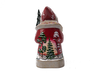 Buy Father Frost Carving w/ Tree by Evdokimova at GoldenCockerel.com