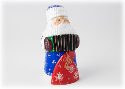 Buy Russian Santa Playing Accordion  at GoldenCockerel.com