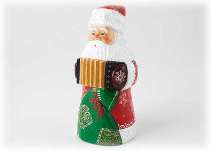 Buy Russian Santa Playing Accordion  at GoldenCockerel.com