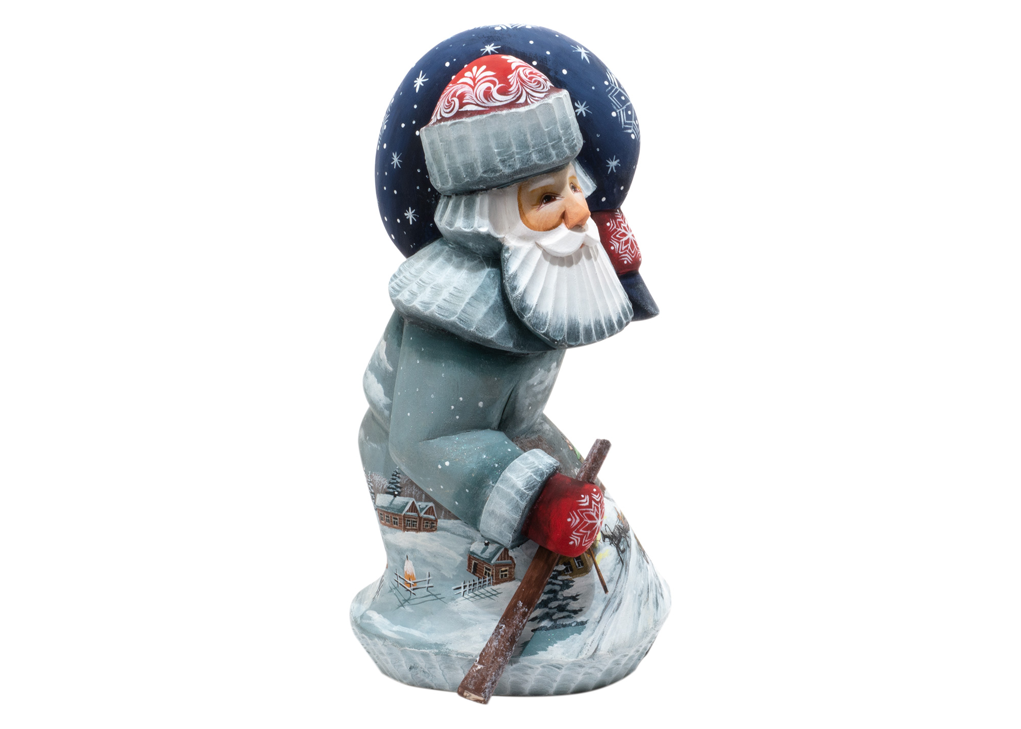Buy Hunched Peaceful Village Father Frost with Starry Sack 8" at GoldenCockerel.com