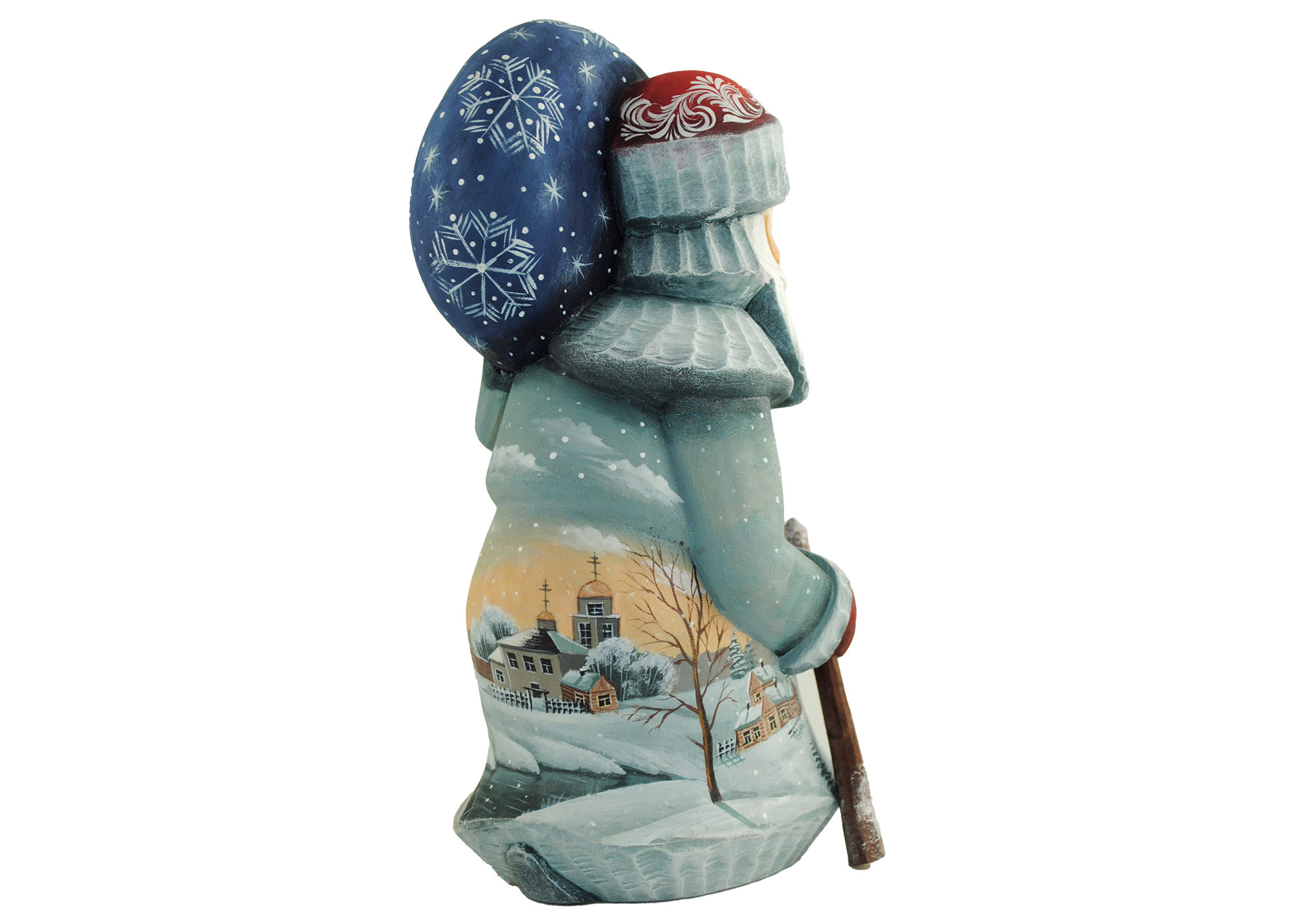 Buy Peaceful Village Father Frost Carving at GoldenCockerel.com