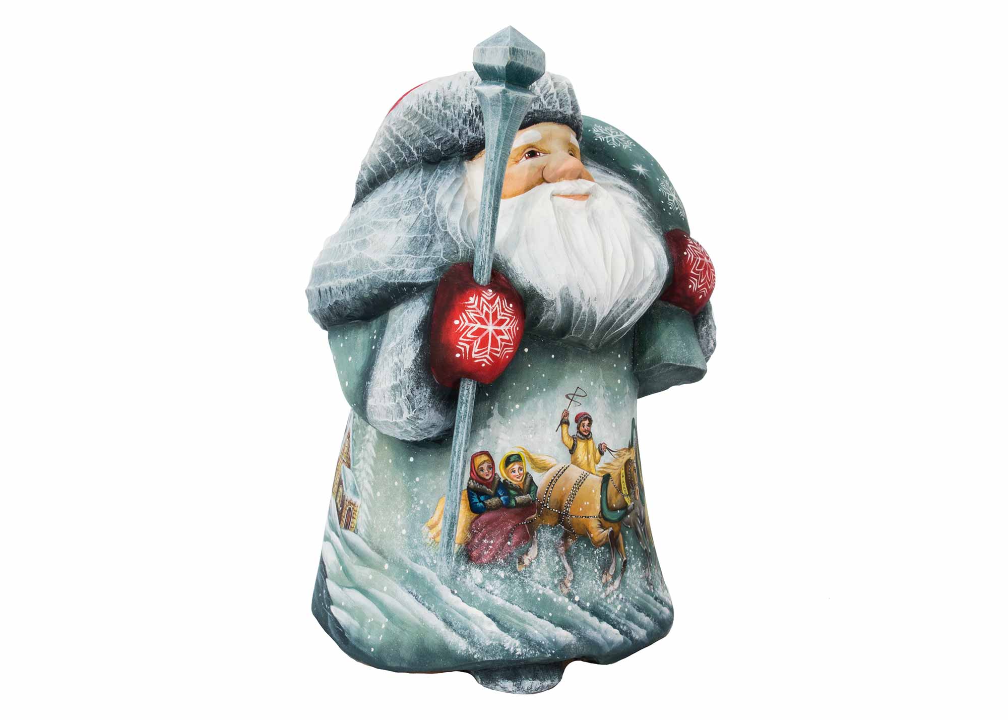Buy Scenic Troika Father Frost Carving 6” at GoldenCockerel.com