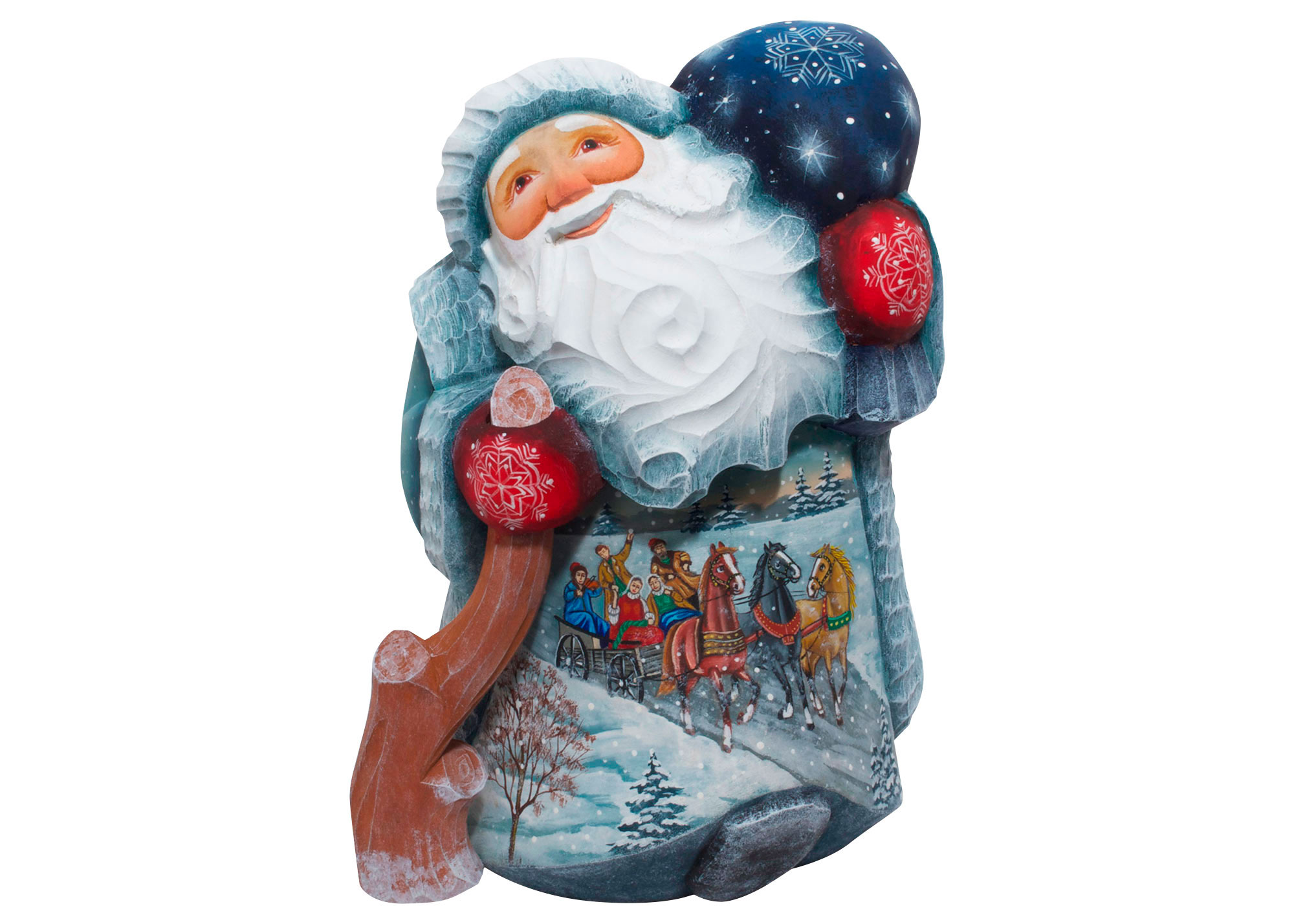 Buy Winter Troika Father Frost Carving at GoldenCockerel.com