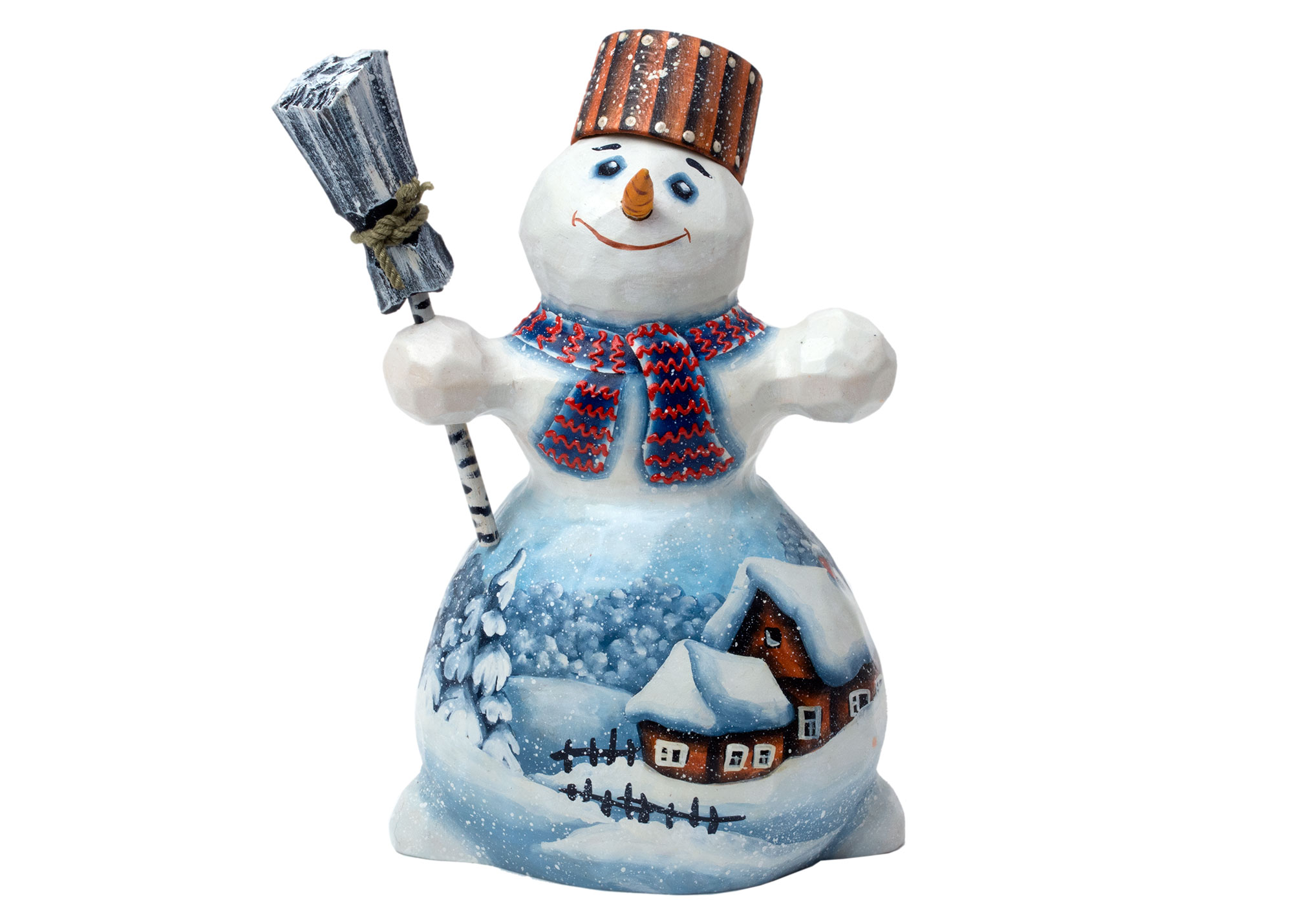 Buy Mr. Snow Snowman Carving at GoldenCockerel.com