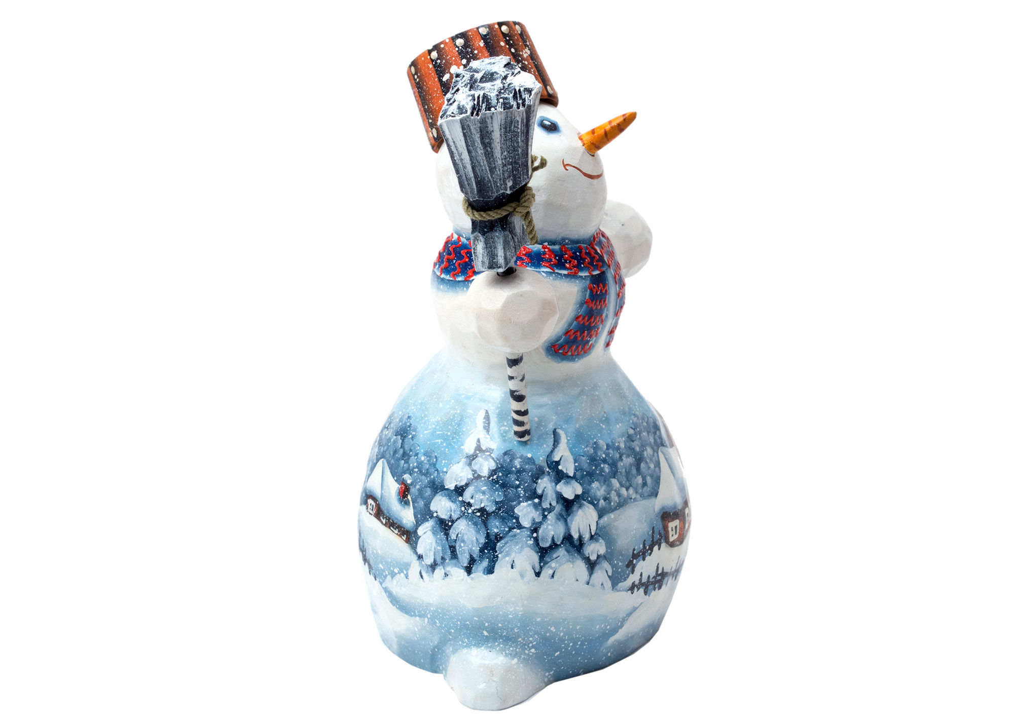 Buy Mr. Snow Snowman Carving at GoldenCockerel.com