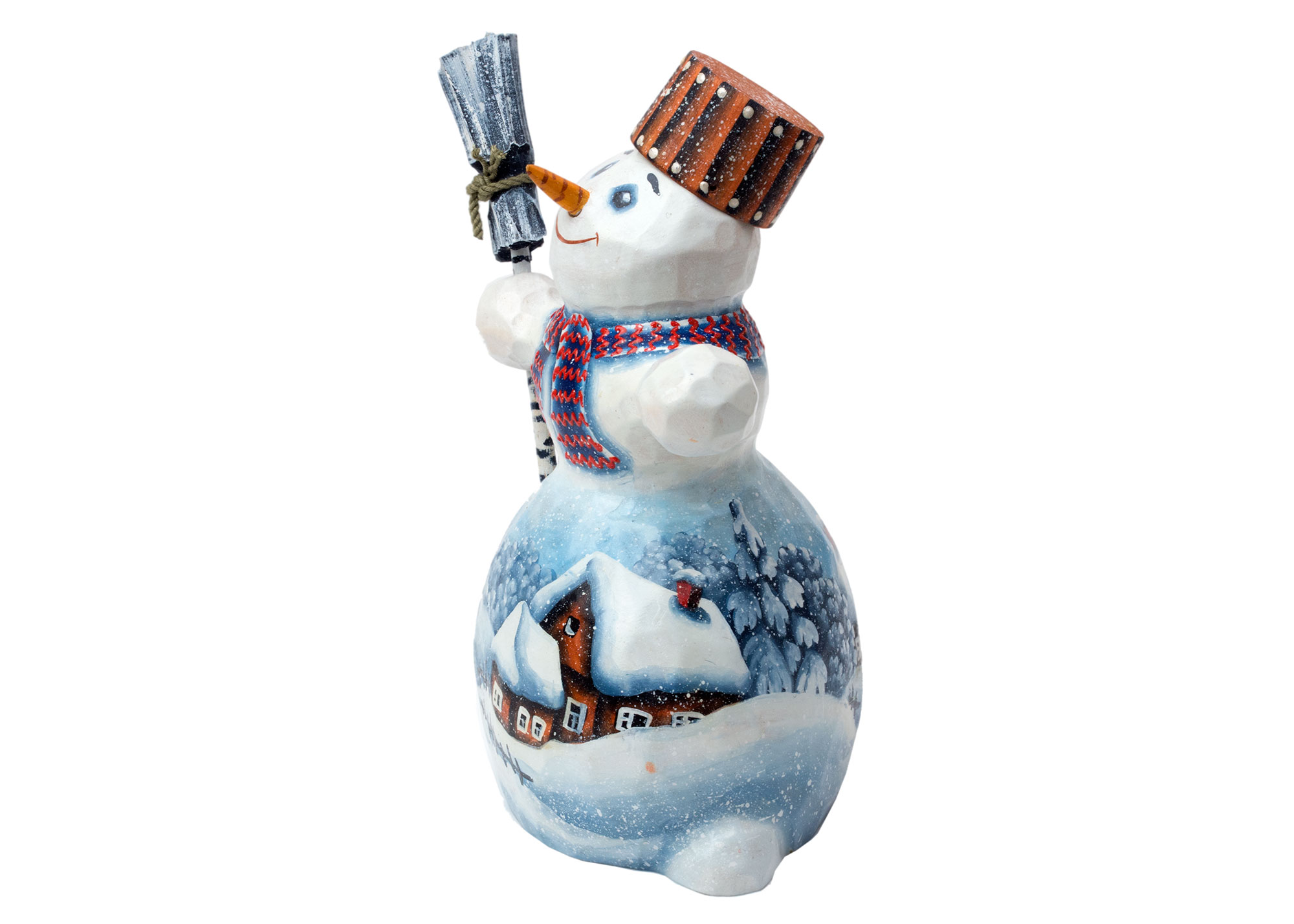 Buy Mr. Snow Snowman Carving at GoldenCockerel.com