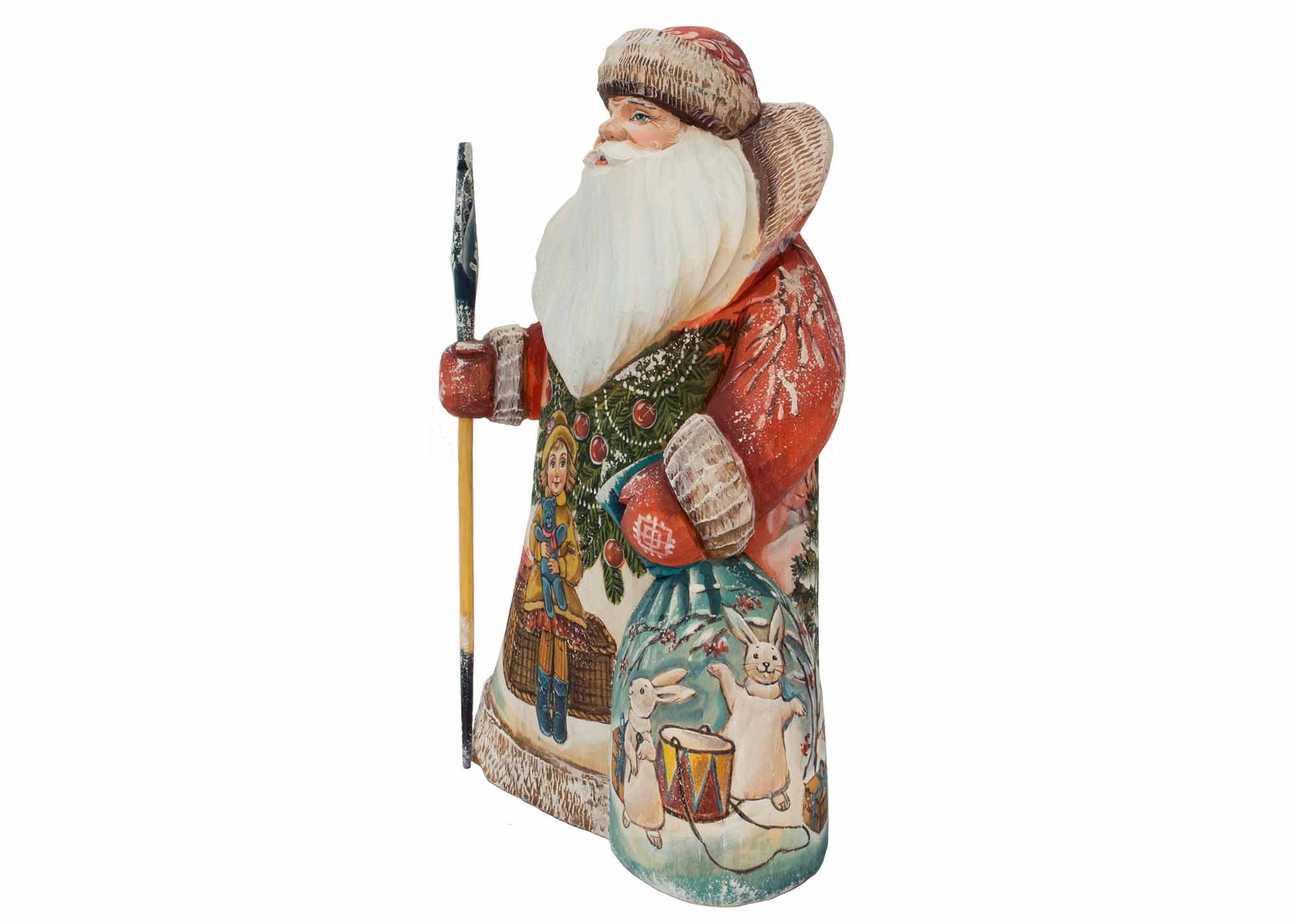 Buy Carved Santa by Nikita w/ Sack 11" at GoldenCockerel.com