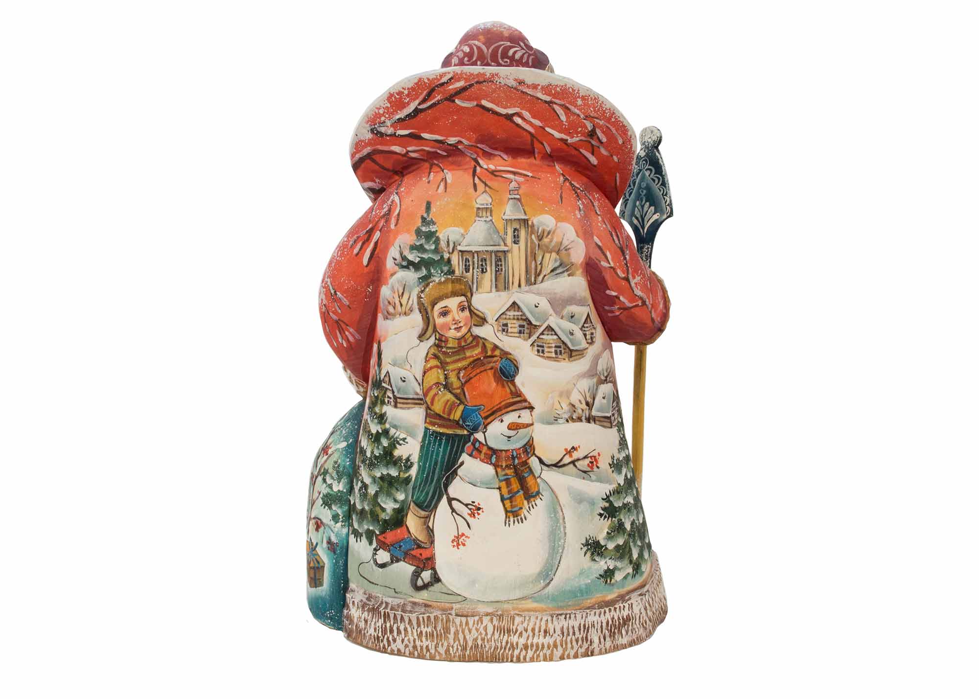 Buy Carved Santa by Nikita w/ Sack 11" at GoldenCockerel.com