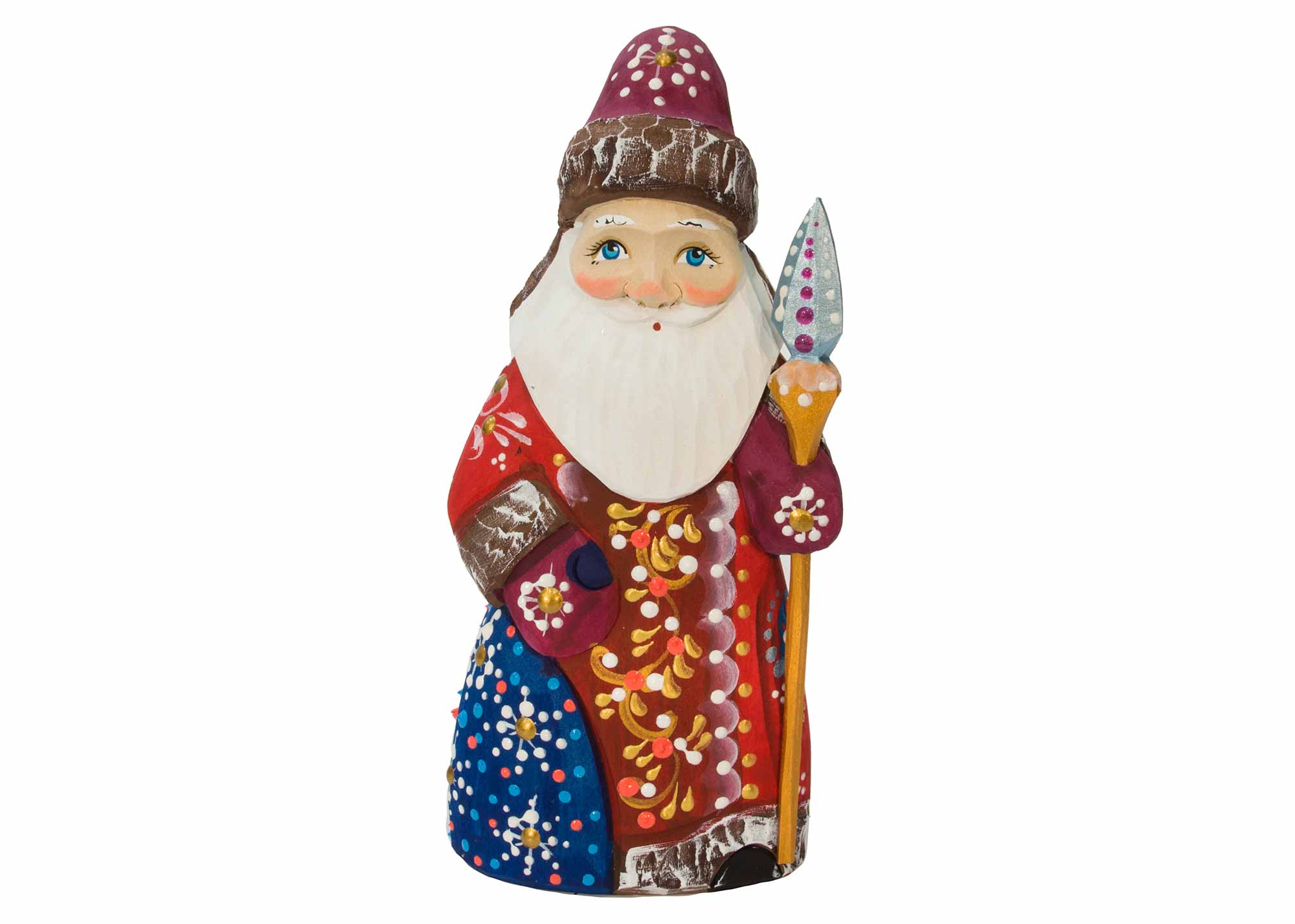 Buy Carved Father Frost in Red Coat 6" at GoldenCockerel.com