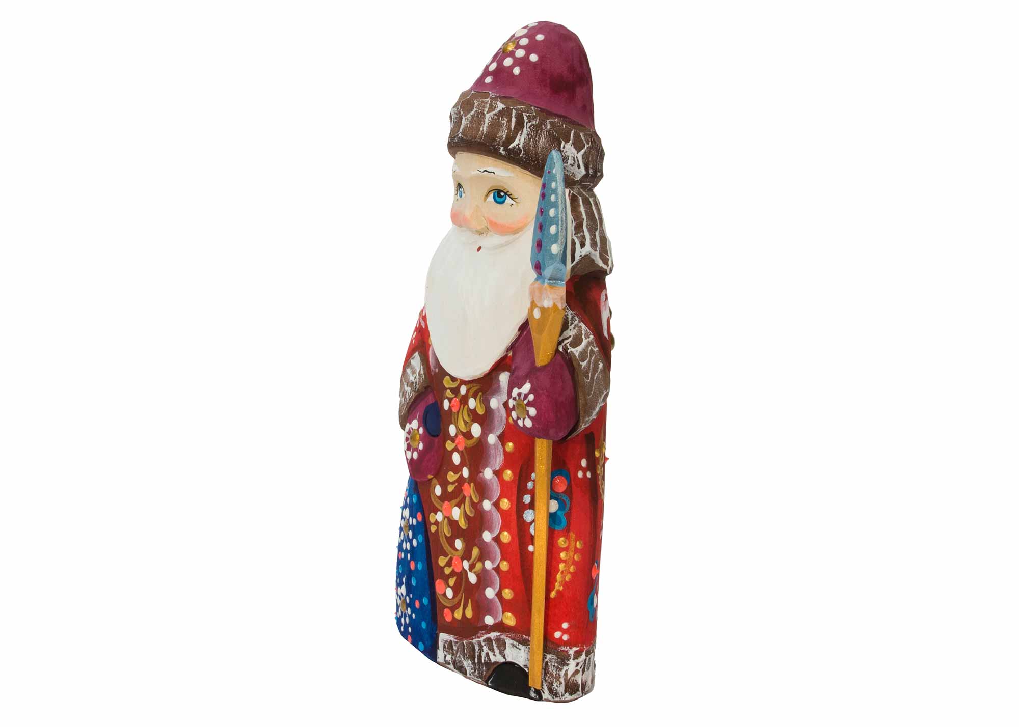 Buy Carved Father Frost in Red Coat 6" at GoldenCockerel.com