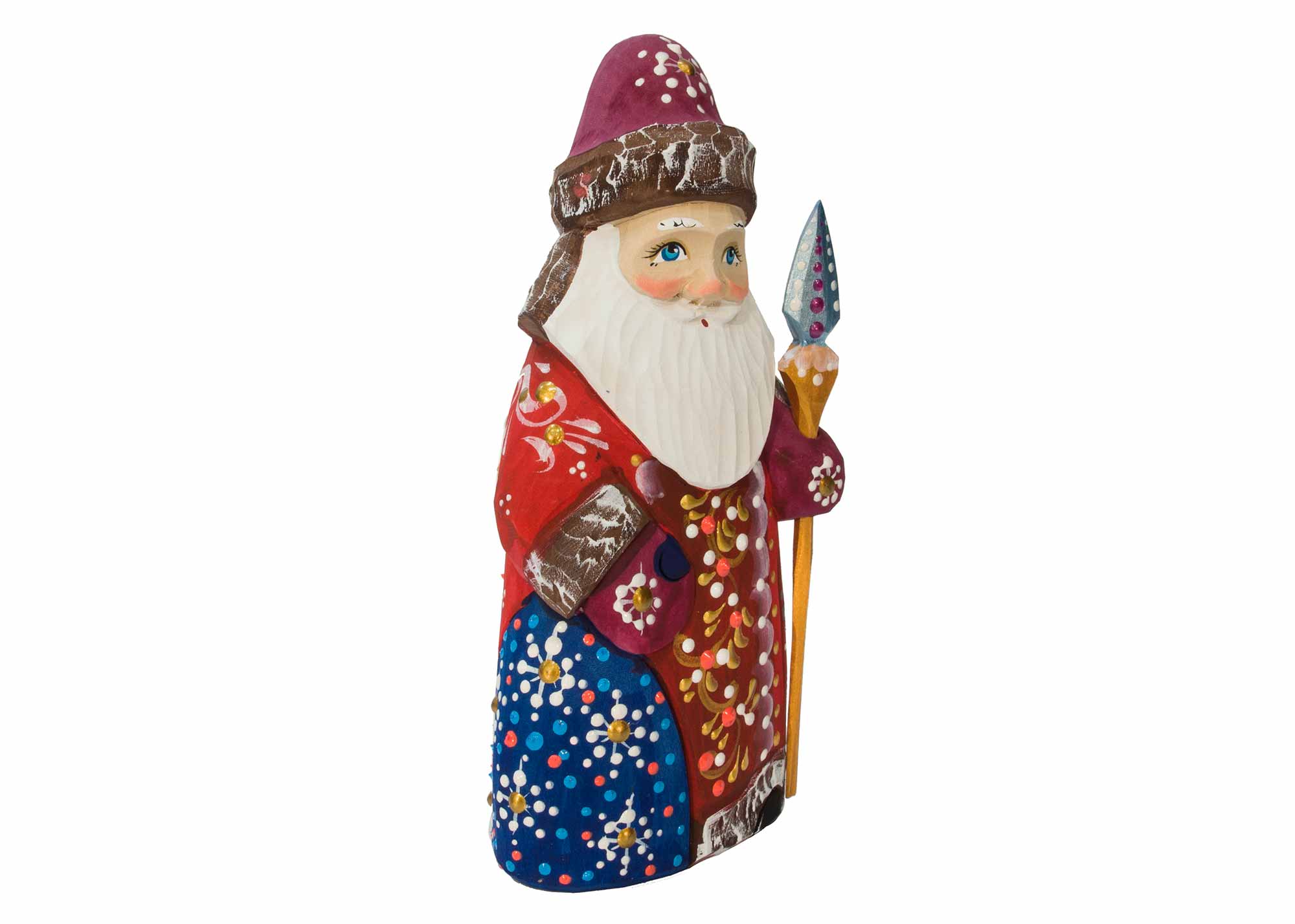 Buy Carved Father Frost in Red Coat 6" at GoldenCockerel.com