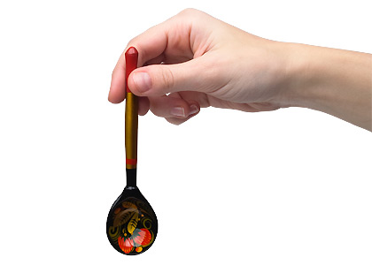 Buy Khokhloma Teaspoon at GoldenCockerel.com