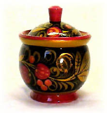 Buy Khokhloma Salt Cellar  at GoldenCockerel.com