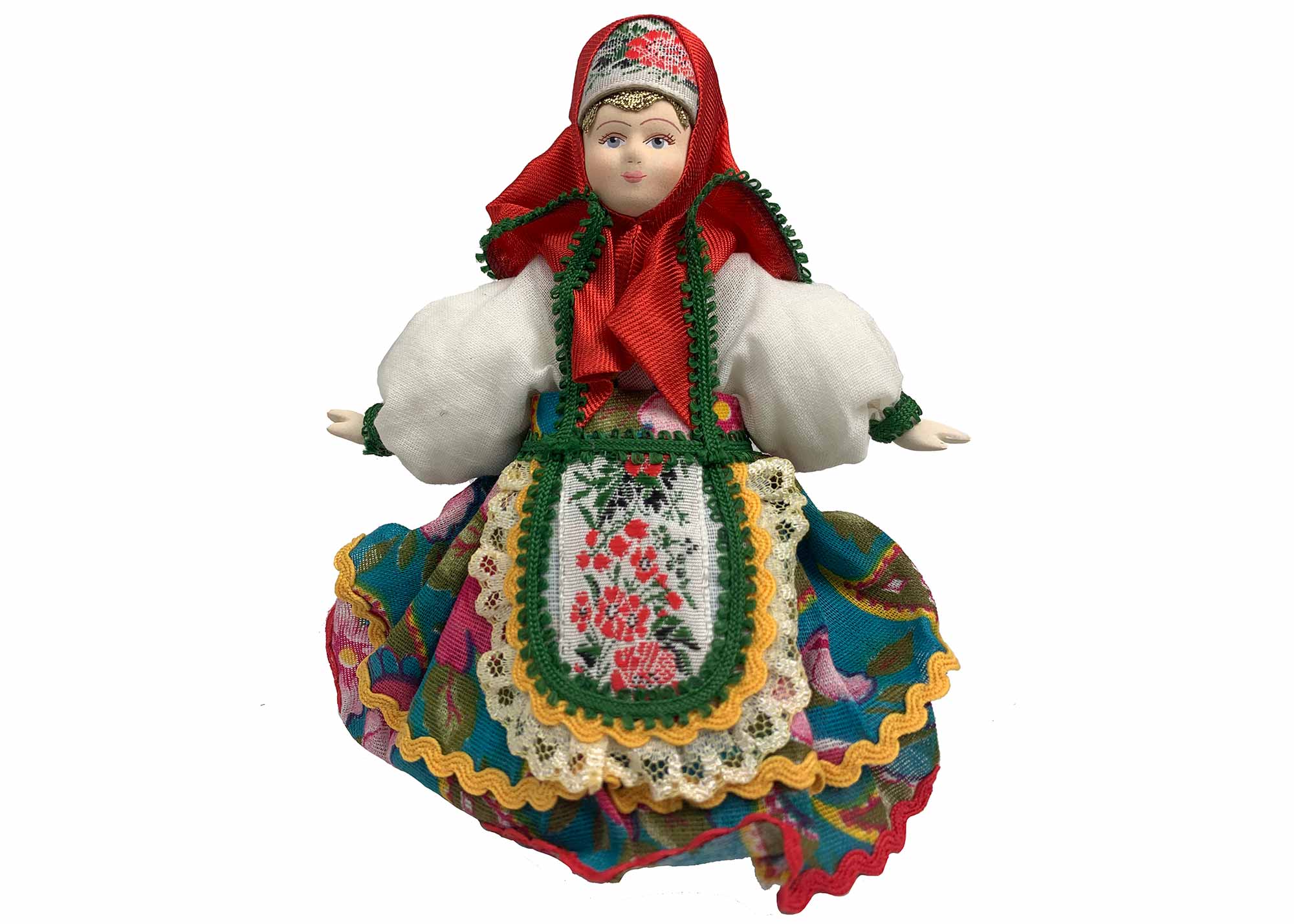 Buy Vintage Princess Irina Porcelain Folk Costume Doll 7" at GoldenCockerel.com