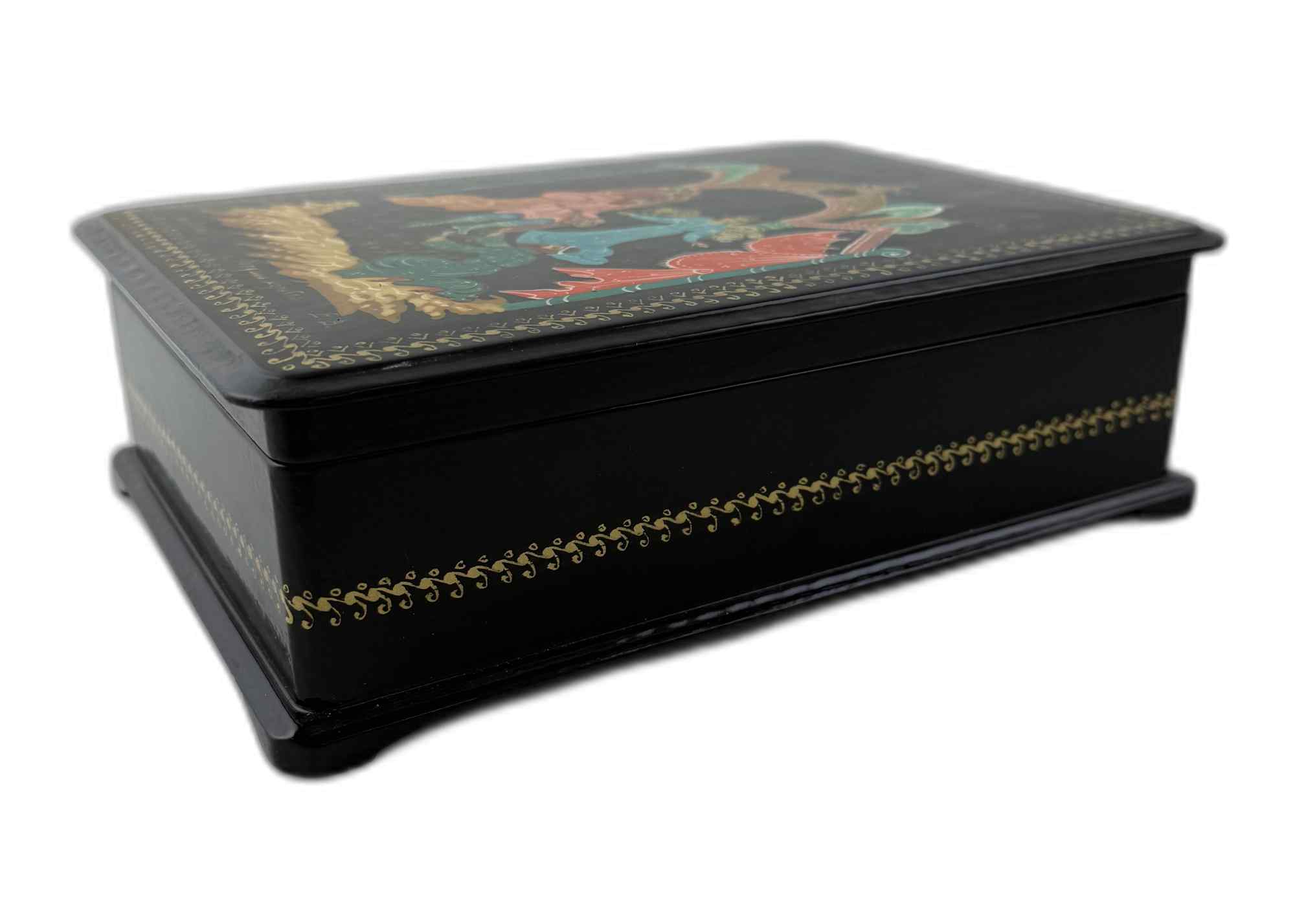 Buy Vintage "The Flying Ship" Lacquer Box at GoldenCockerel.com