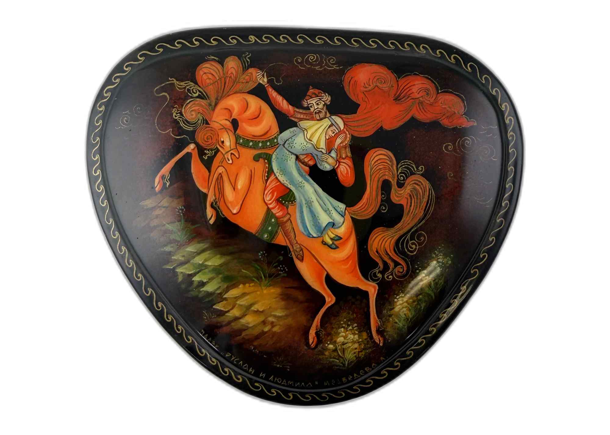 Buy Vintage "Ruslan and Ludmila" Lacquer Box at GoldenCockerel.com